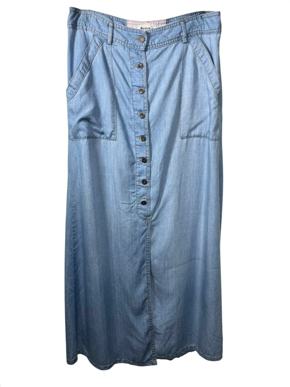 Holding Horses Anthropologie Maxi Boho Skirt 10 Vintage Wash